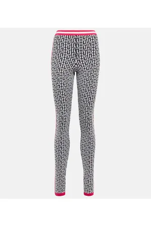 Balmain stirrup-cuffs cotton-blend Leggings - Farfetch