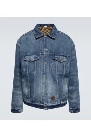 Cosmogonie Padded Logo-Jacquard Denim Overshirt