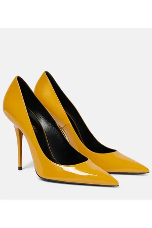 Buy YDN Women Elegant Open Toe Ankle Wrap Sandals High Stiletto Heels Pumps  Bows Back Zip Party Fashion Sexy Shoes Yellow Size 4 Online at Lowest Price  Ever in India | Check