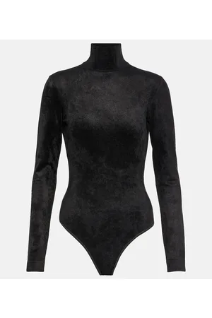 Cashmere knitted bodysuit –