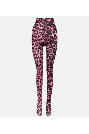 Leopard print tights in tulle in ANIMAL PRINT for Women