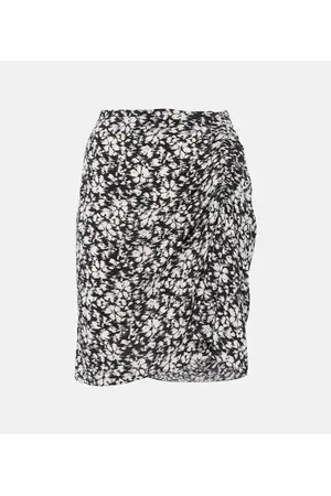 MARANT ÉTOILE Arona quilted velvet miniskirt - Black