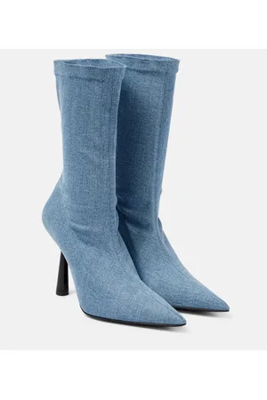 Baby blue store ankle boots