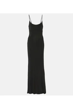 Delphine embellished ponte maxi dress in black - Staud