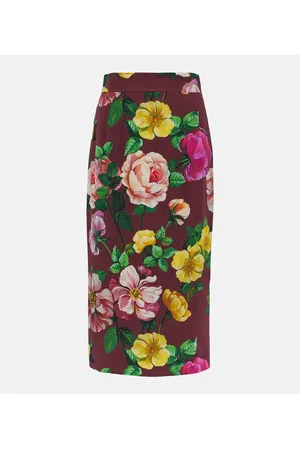 Dolce&Gabbana Logo Band Midi Pencil Skirt