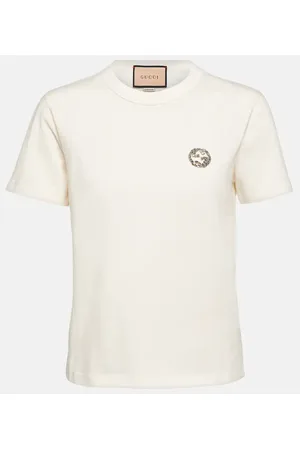 Plain white gucci outlet shirt