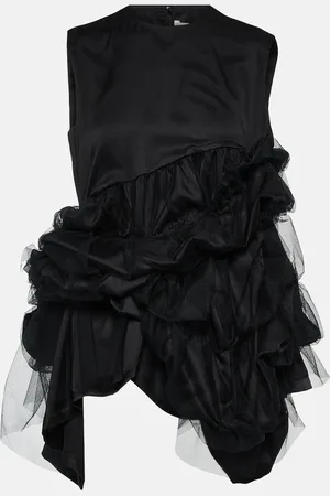 NOIR KEI NINOMIYA Tulle and satin top