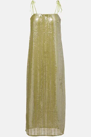 Adriana Degreas Solid Sequins midi dress