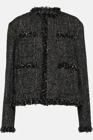 SACAI Cropped tweed jacket