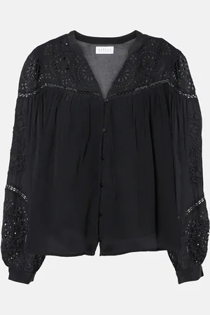 Velvet Libby open-knit blouse