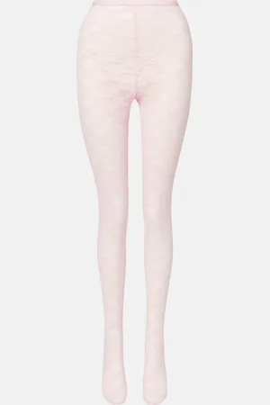 Self-Portrait Floral lace tights