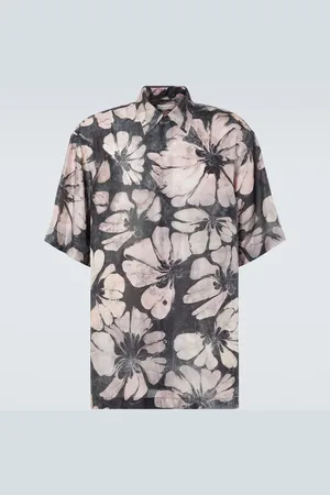 DRIES VAN NOTEN Floral silk shirt