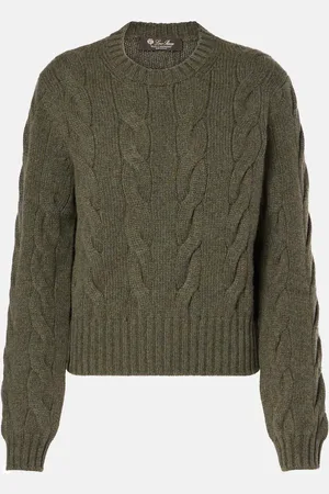 Loro Piana Napier cable-knit cashmere sweater
