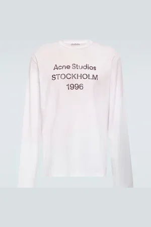 Acne Studios Logo distressed jersey T-shirt