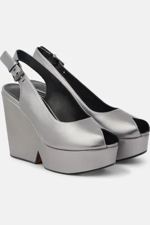Robert Clergerie Dylan leather wedge sandals