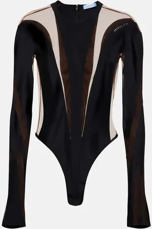 MUGLER Paneled bodysuit