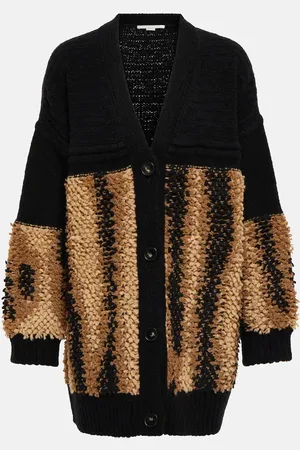Stella McCartney Jacquard wool-blend cardigan