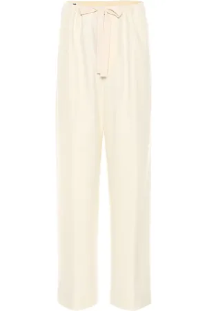 Jil Sander Twill wool-blend wide-leg pants