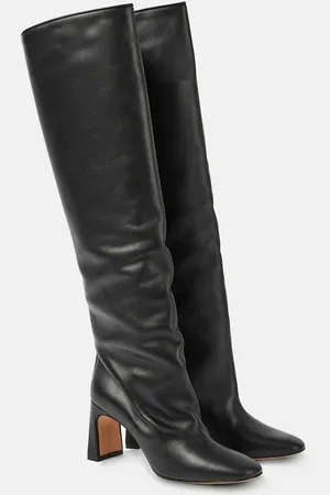Souliers Martinez Roberta leather knee-high boots