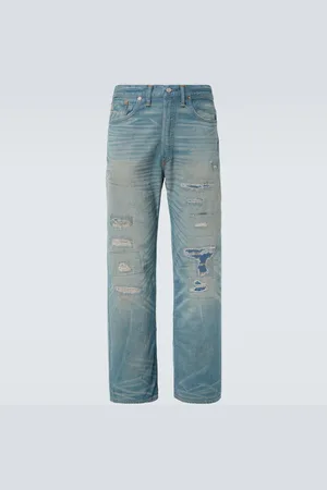 Ralph Lauren Plainfield distressed straight jeans