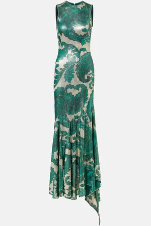 Etro Paisley open-back lamÃ© maxi dress