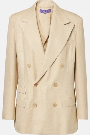 Ralph Lauren Vannesa silk and linen-blend blazer