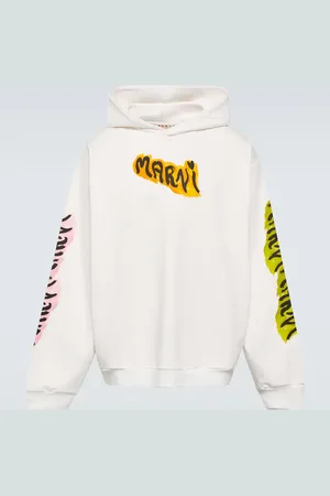 Marni Printed cotton jersey hoodie