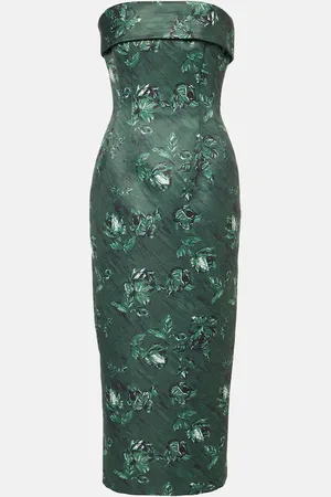 EMILIA WICKSTEAD Keeley floral bustier dress