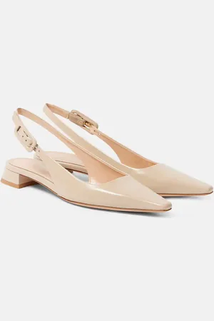 Gianvito Rossi Lindsay 20 patent leather slingback flats