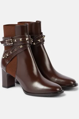 VALENTINO GARAVANI Rockstud leather ankle boots
