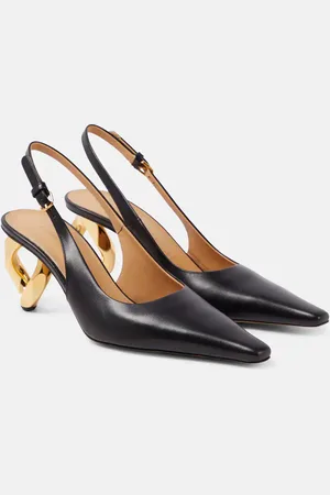 J.W.Anderson Chain Heel leather slingback pumps