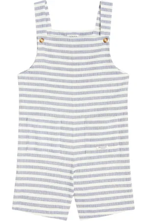 Donsje Dann striped cotton-blend overalls