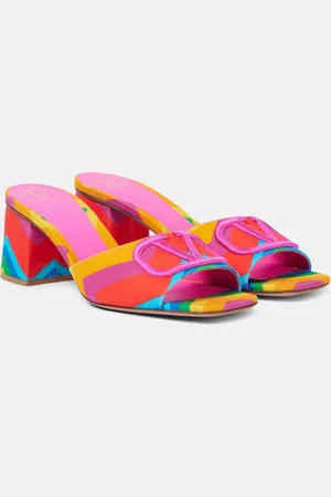 VALENTINO GARAVANI VLogo canvas mules