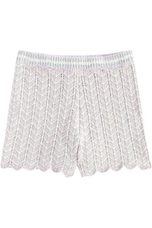 ZIMMERMANN Halliday pointelle cotton-blend shorts