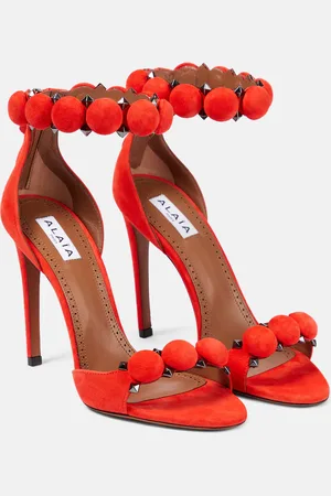 Alaïa AlaÃ¯a La Bombe 100 suede sandals