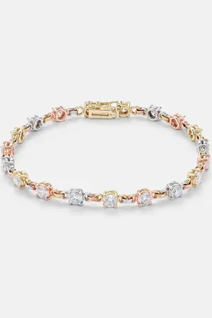 SPINELLI KILCOLLIN Aysa 18kt yellow, rose, and white tennis bracelet with diamonds