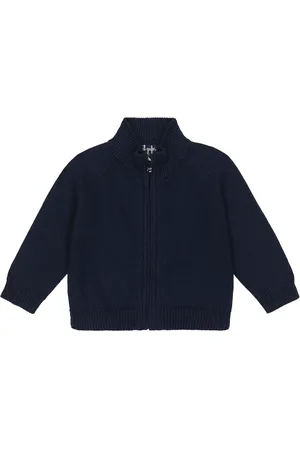 Il gufo Baby cotton cardigan