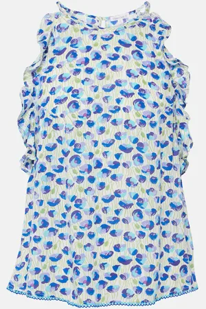 POUPETTE ST BARTH Alida printed ruffled top
