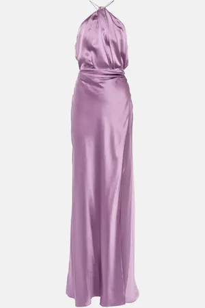 The Sei Asymmetric silk gown