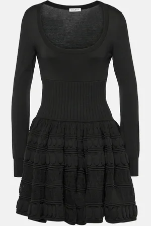 Alaïa AlaÃ¯a Crinoline wool-blend minidress
