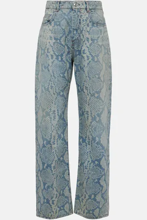Sportmax Diego snake-print straight jeans