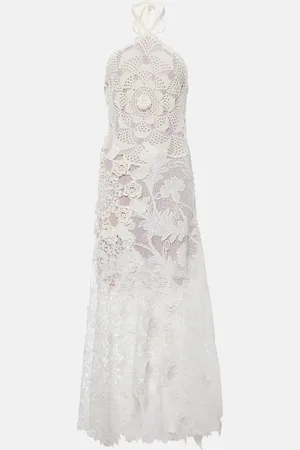 Oscar de la Renta Crochet guipure lace gown