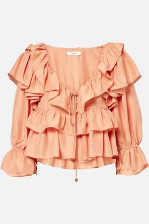 Chloé ChloÃ© Ruffled silk blouse