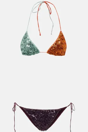 Oseree OsÃ©ree Sequined bikini