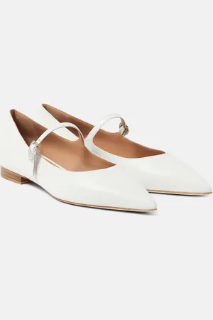 MALONE SOULIERS X Tabitha Simmons Kate leather ballet flats