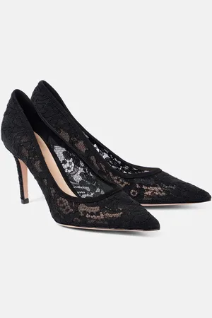 Gianvito Rossi Pointy 85 lace pumps