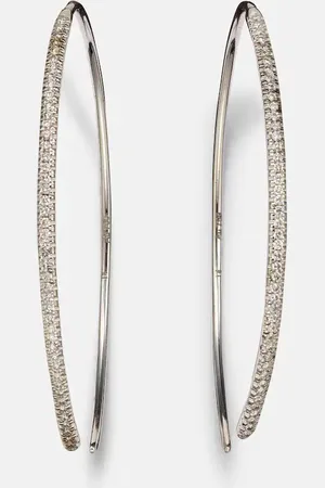 Ileana Makri Eye 18kt gold hoop earrings with diamonds