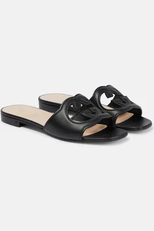 Gucci Interlocking G cutout leather sandals