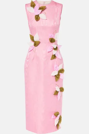 EMILIA WICKSTEAD Cappia floral-appliquÃ© midi dress