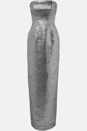EMILIA WICKSTEAD Laelia jacquard bustier gown